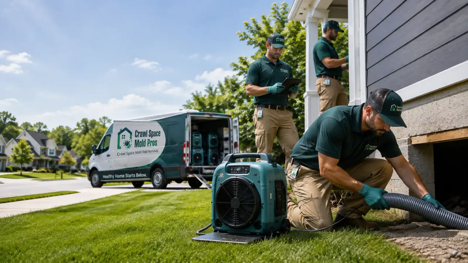 Crawl Space Mold Removal in Purcell, MO
